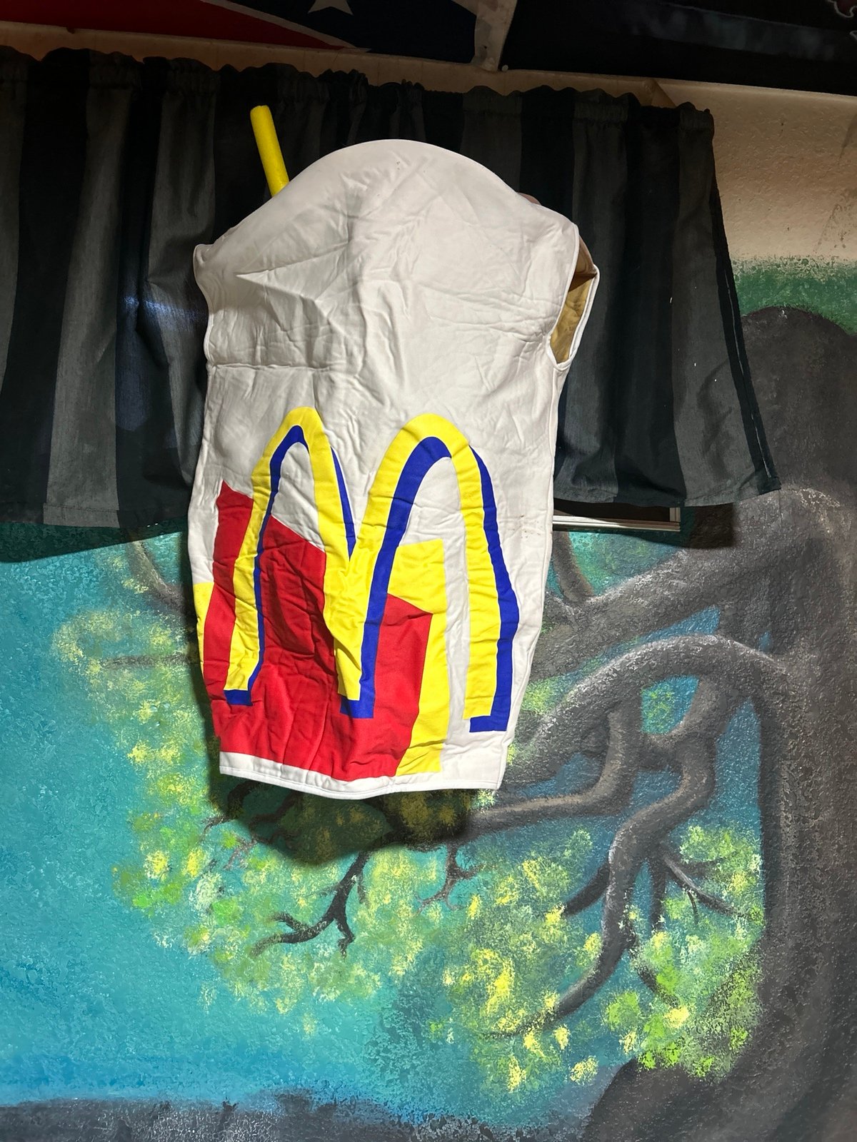 Vintage McDonald’s milkshake costume