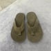 Olukai Tuahine Leather Flip Flops Stone Grey size 8/41
