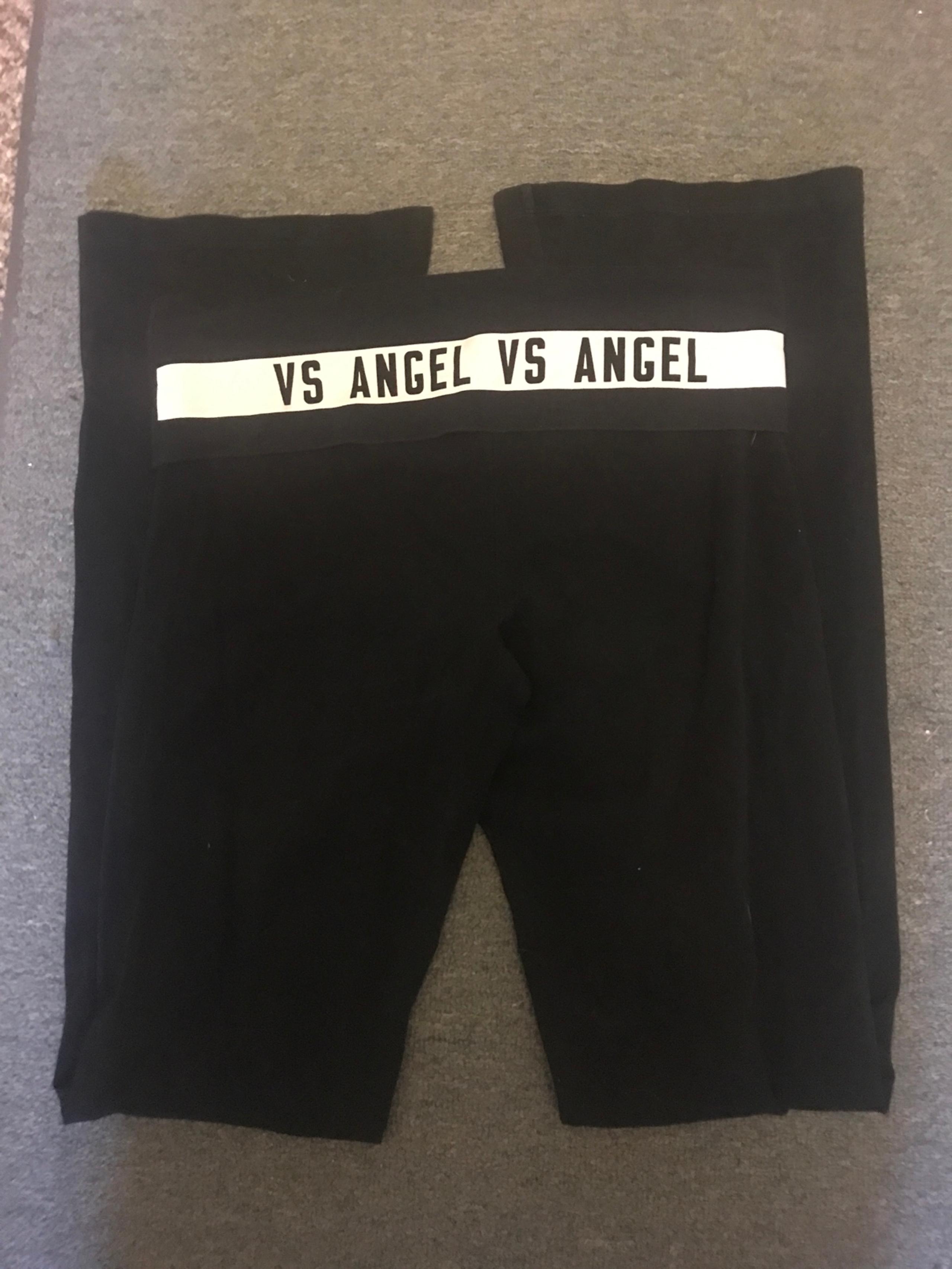 PINK VS fold over flare yoga pants women’s medium 2000s why do Y2k
