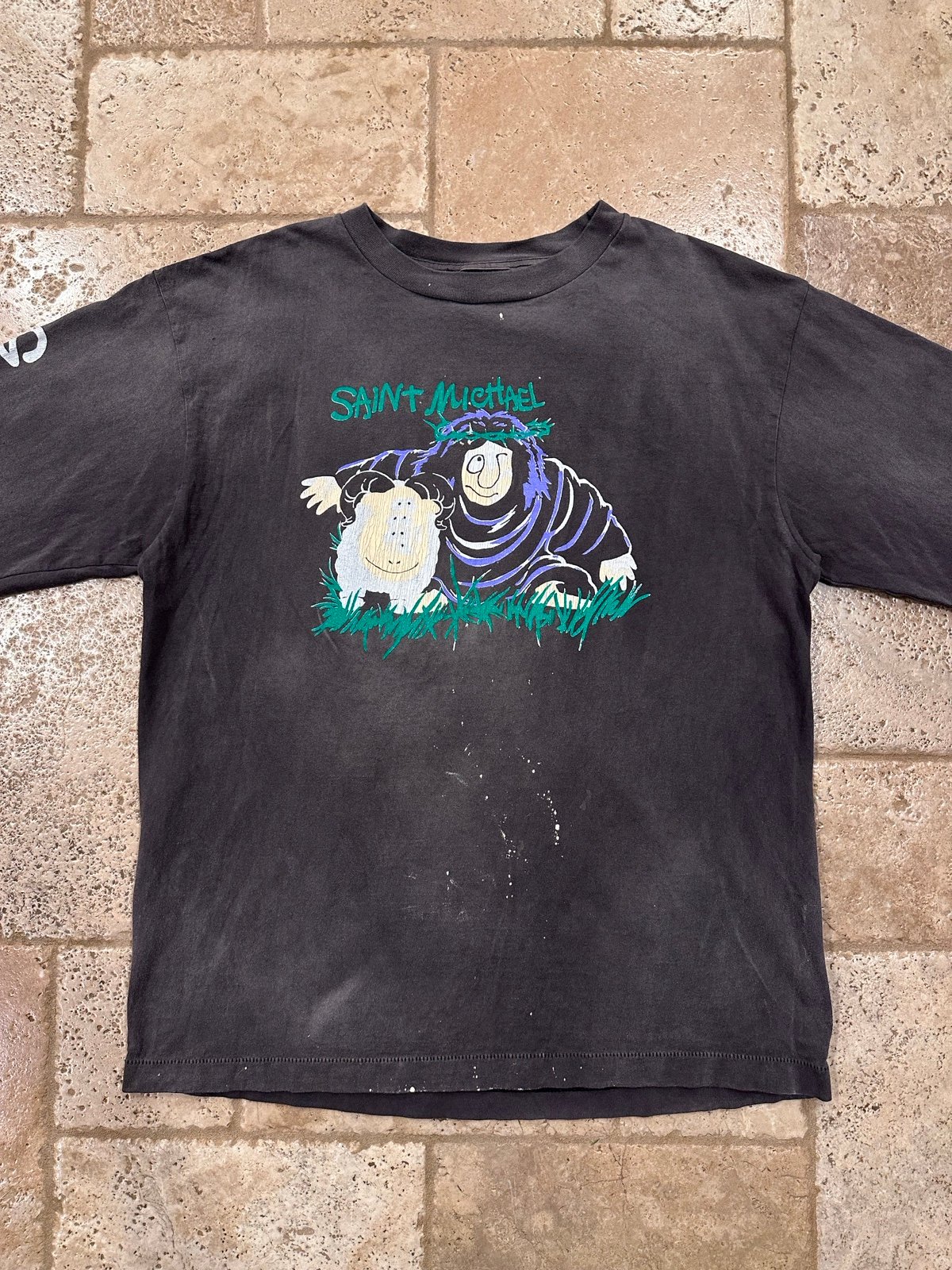 Saint Michael Gorilla Sheep Vintage Wash Long Sleeve T-Shirt