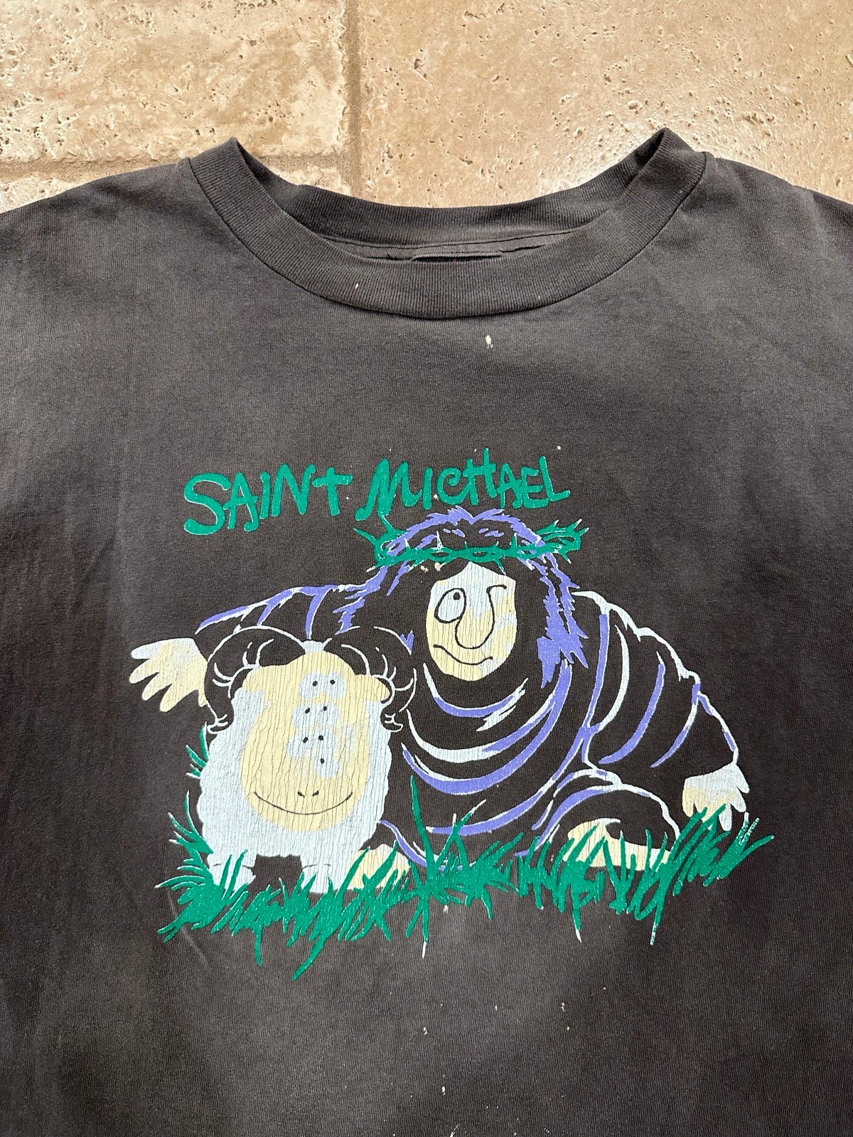Saint Michael Gorilla Sheep Vintage Wash Long Sleeve T-Shirt