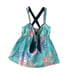 Y2K 2000s Hollister Blue Pink Tropical Floral Babydoll Camisole Tank Size Large