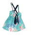 Y2K 2000s Hollister Blue Pink Tropical Floral Babydoll Camisole Tank Size Large