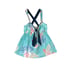 Y2K 2000s Hollister Blue Pink Tropical Floral Babydoll Camisole Tank Size Large