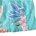 Y2K 2000s Hollister Blue Pink Tropical Floral Babydoll Camisole Tank Size Large