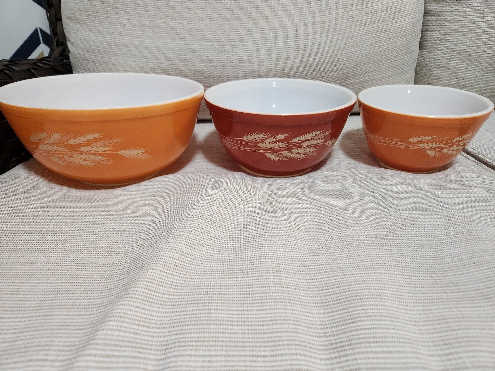 Pyrex Autumn Harvest Mixing Bowls - Set of 3
