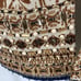 Chico's Embellished Cardigan Jacket Cotton Round Neck Printed Bronze Cream Small