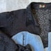 Vintage Denim and Lace Beaded Jacket