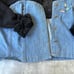 Vintage Denim and Lace Beaded Jacket
