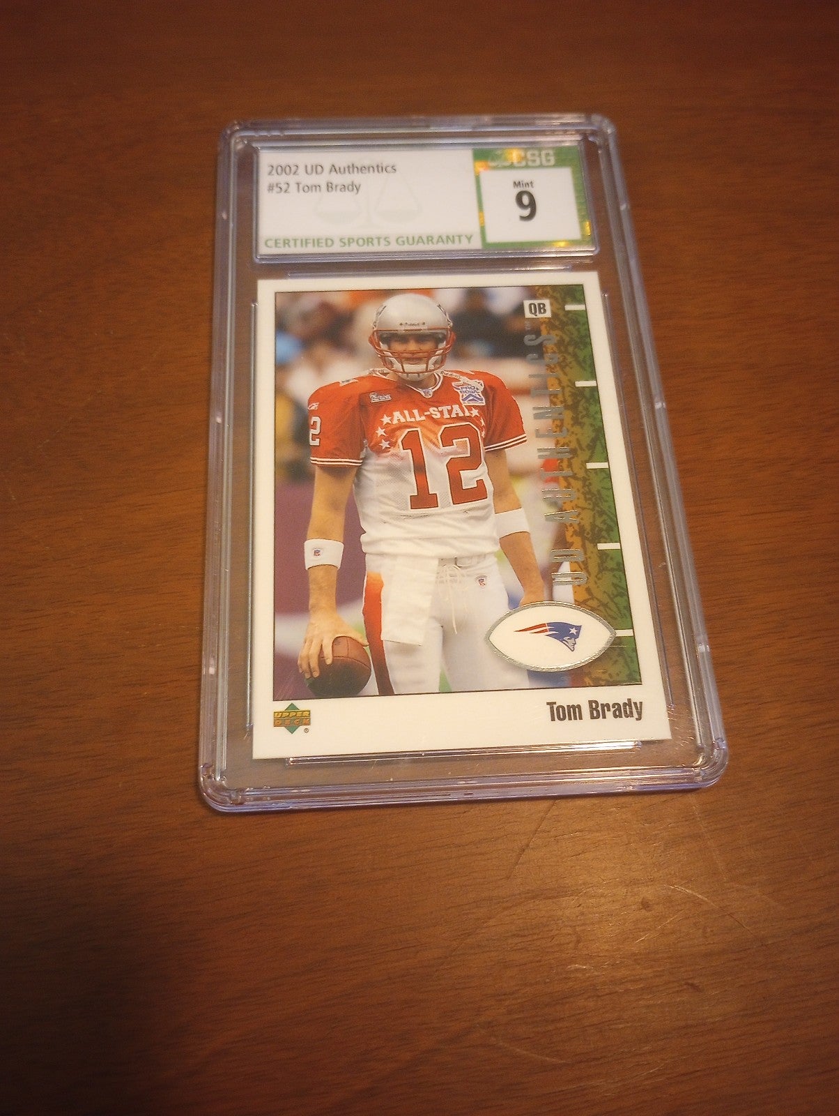Tom Brady graded mint 9 card
