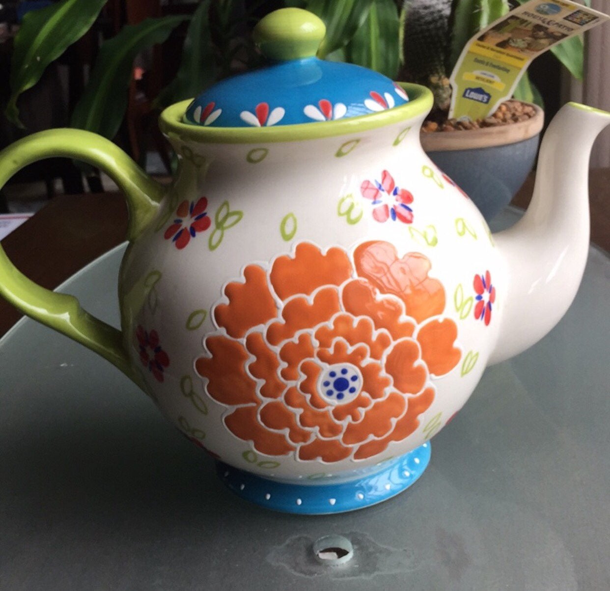 Dutch Wax Tea Pot