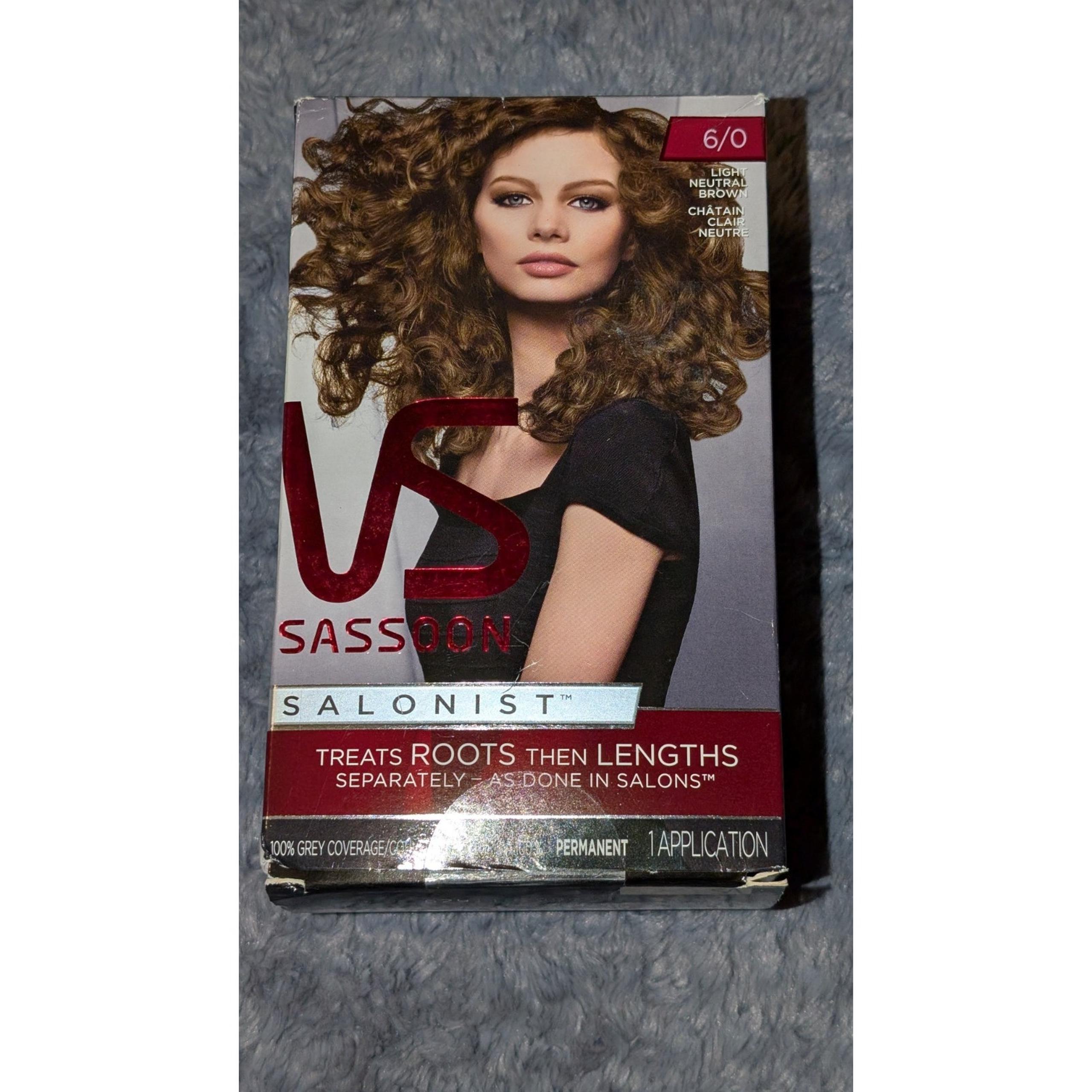 VS Vidal Sassoon Salonist Light Neutral Brown Permanent Hair Color #6/0 NEW