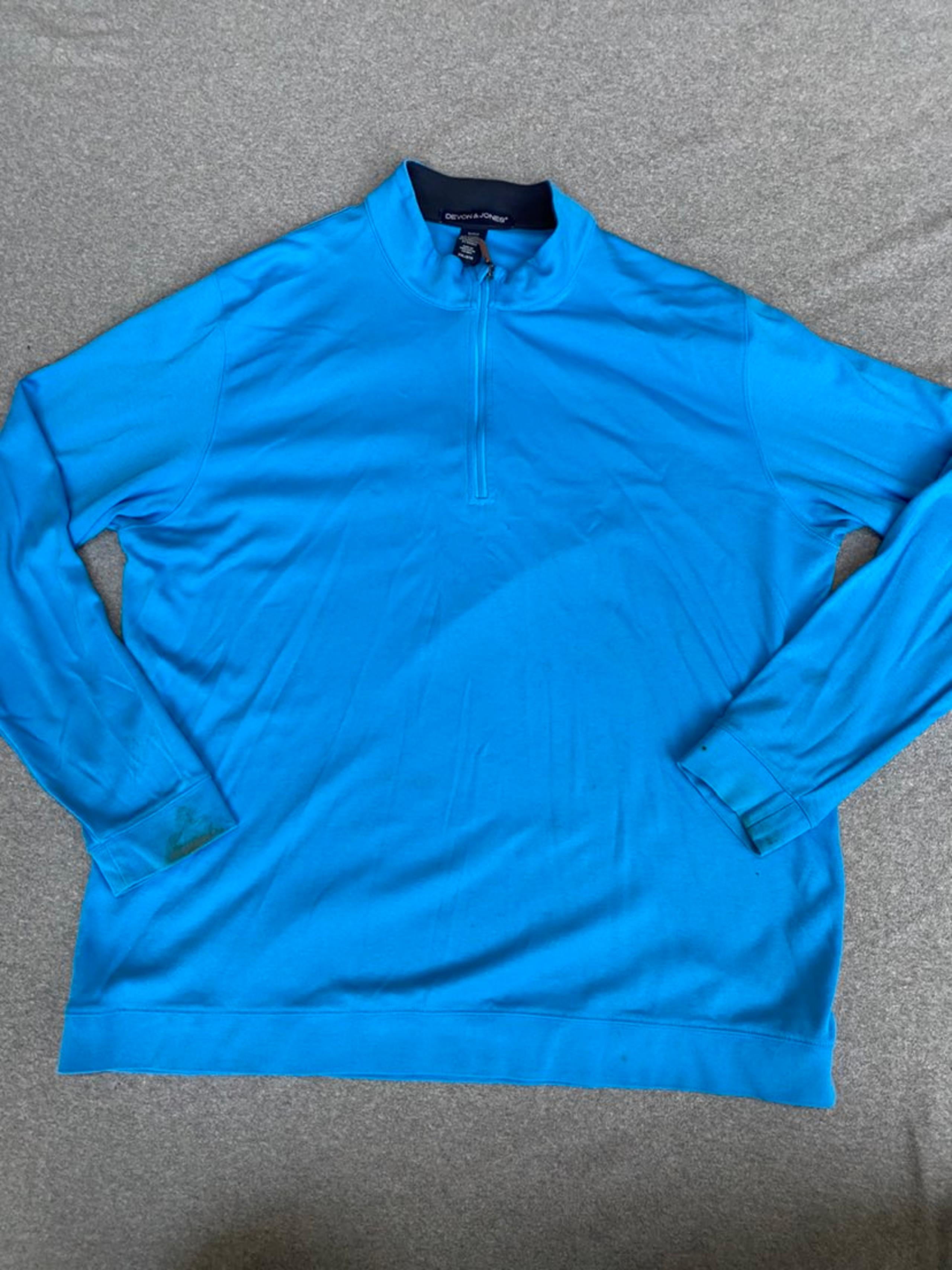Mens Blue 1/4 Zip Up