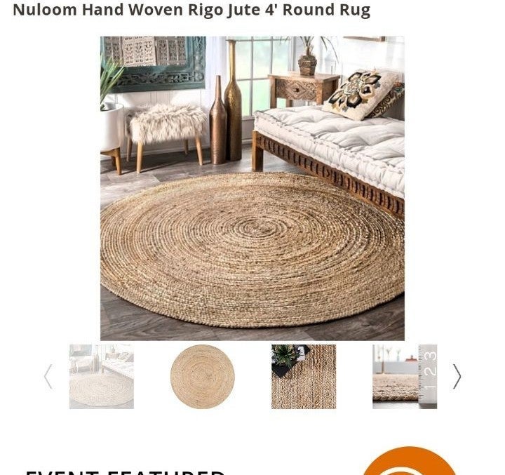 Nuloom Hand Woven Rigo Jute