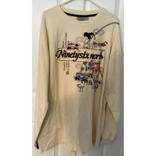Vintage 96 North 2XL long Sleeve Shirt 90s Y2K Rare HTF Beige