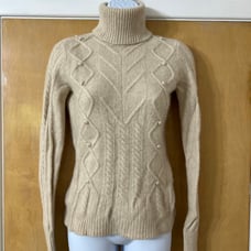 SAKS FIFT AVENUE Cashmere Turtleneck Sweater S