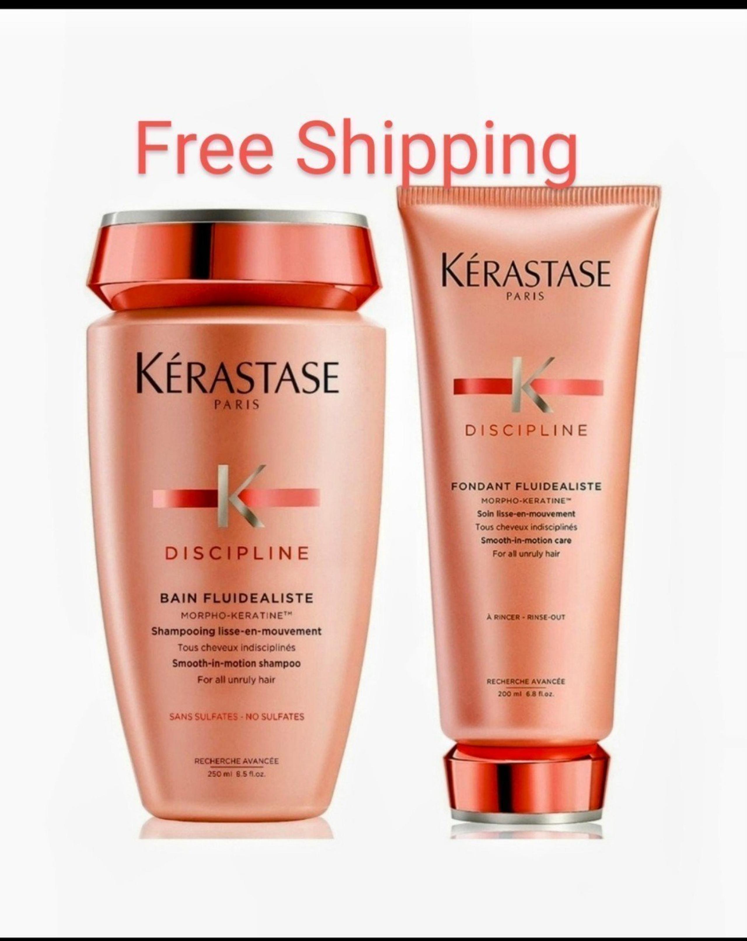 Kerastase Discipline Bain Fluidealiste Anti-Frizz Shampoo &  Conditioner Set