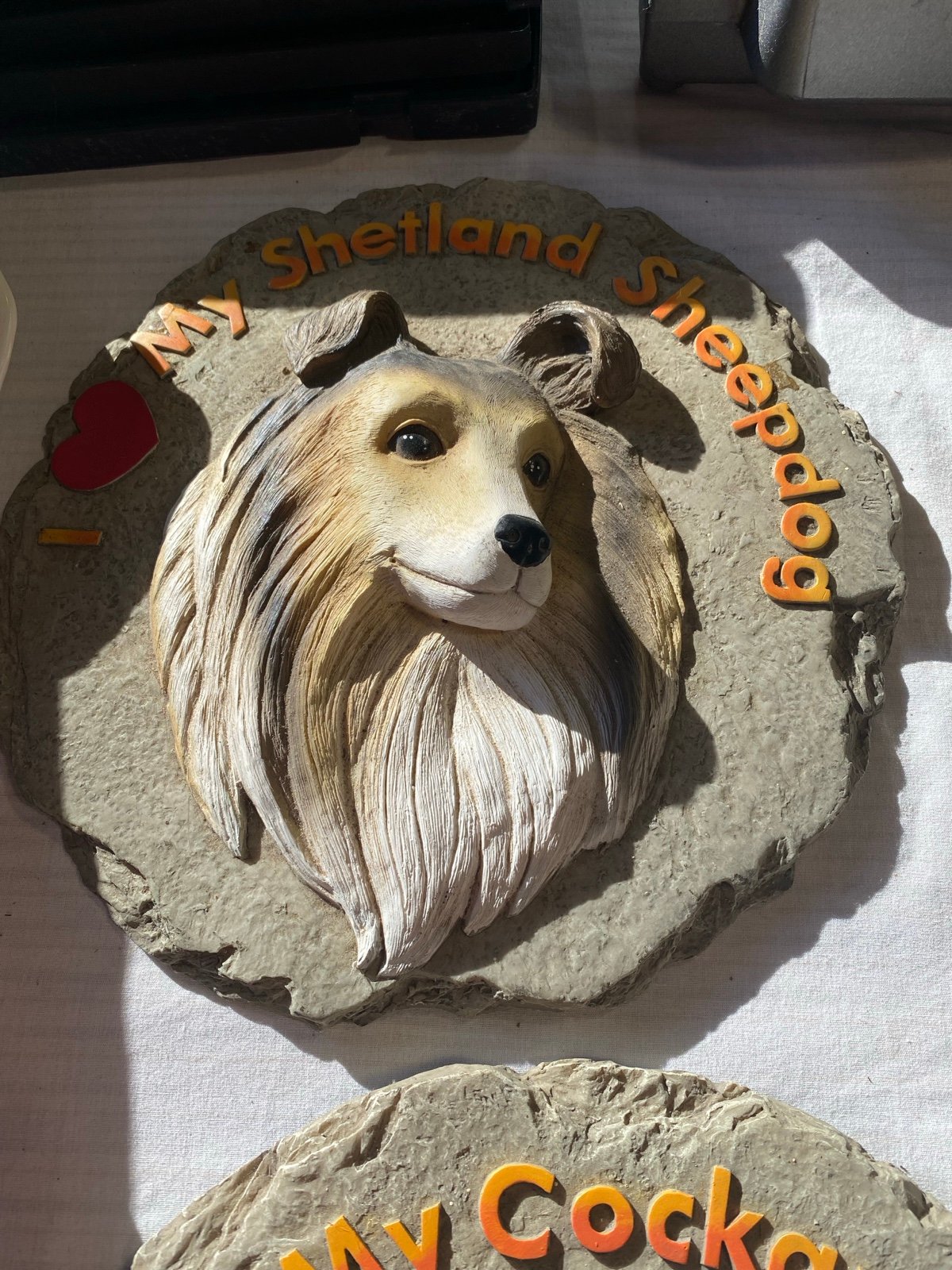 I Love My Shetland Sheepdog Wall Plaque Or Steppingstone New Not Inbox