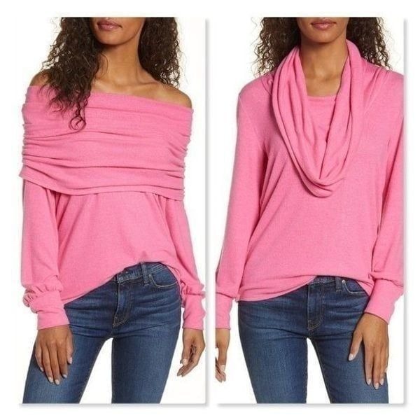 Gibson Cozy Convertible Neck Sweat sz Me