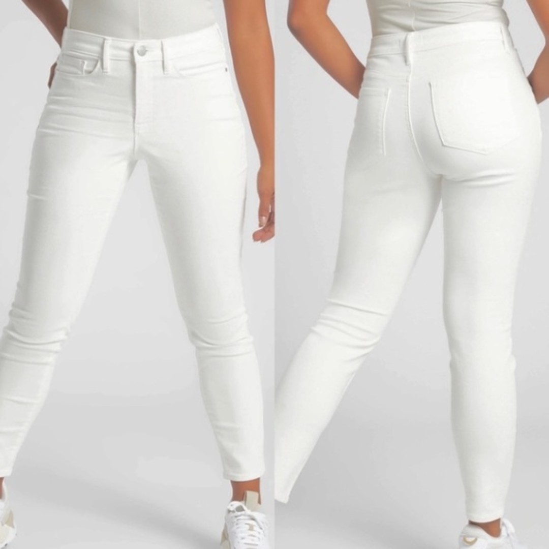 Athleta White Sculptek High Rise Ultra Skinny Jeans 12P