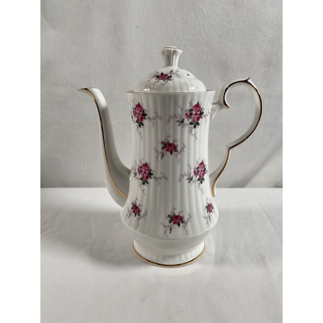 Princess House Hammersley Bone China Teapot Rose ENGLAND Spode READ #97