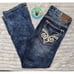 Affliction Men 36 (Tag 34) Blake Distress Stretch Heavy Stitch Faux Flap Pocket