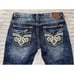 Affliction Men 36 (Tag 34) Blake Distress Stretch Heavy Stitch Faux Flap Pocket