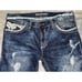 Affliction Men 36 (Tag 34) Blake Distress Stretch Heavy Stitch Faux Flap Pocket