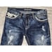 Affliction Men 36 (Tag 34) Blake Distress Stretch Heavy Stitch Faux Flap Pocket