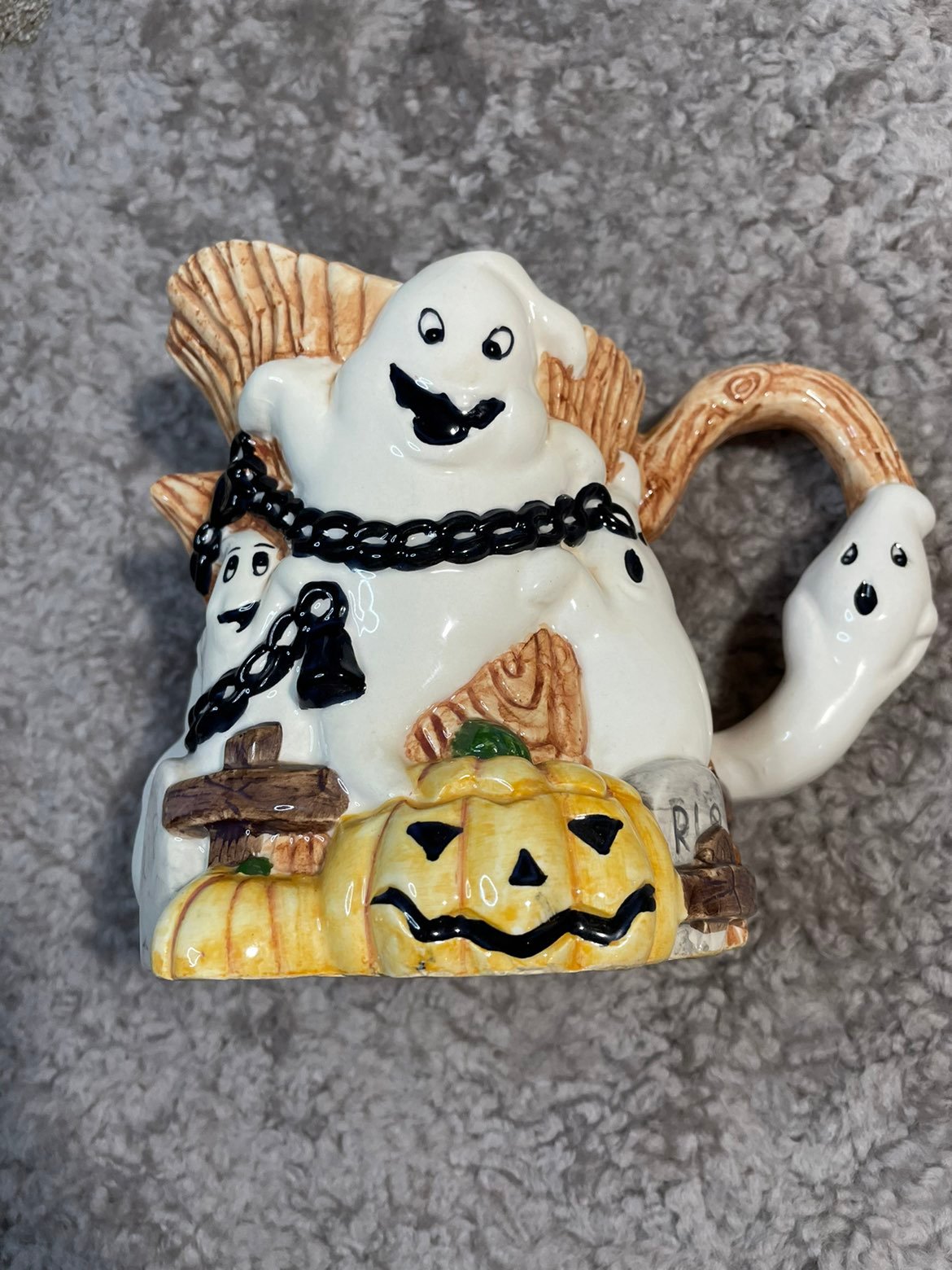 Vintage Halloween 3D Ghost/ Tree Pitcher