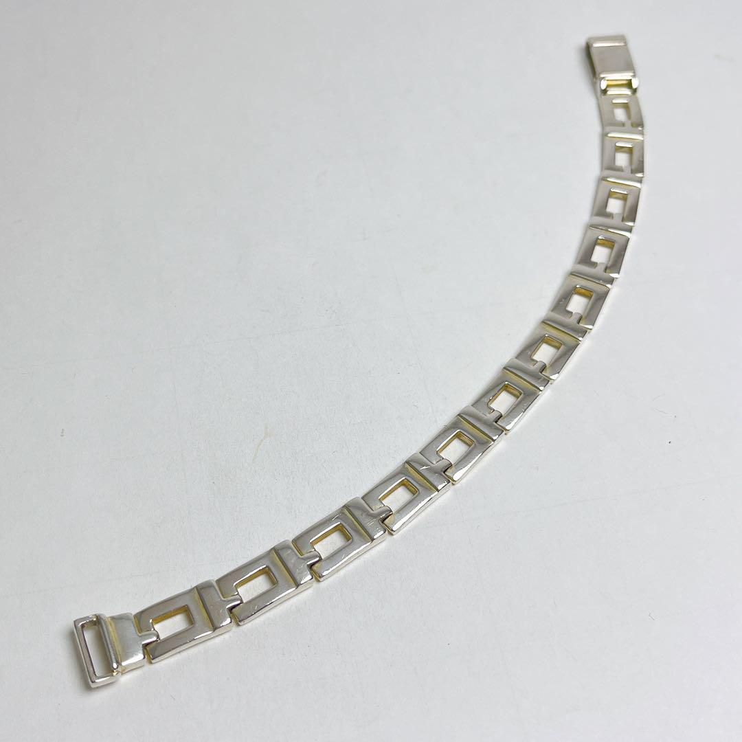 Gucci G-Shape Bracelet, Long, 925 Silver, Inner