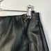 Zara Black Vegan Faux Leather Wrap Front Skort S