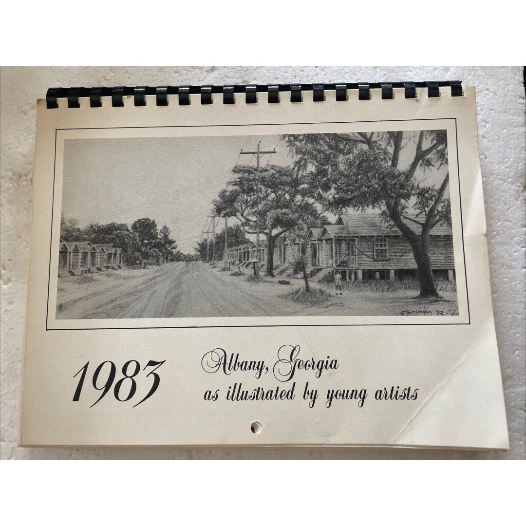 Albany Georgia 1983 Illustrated Calendar By Dougherty County School Students