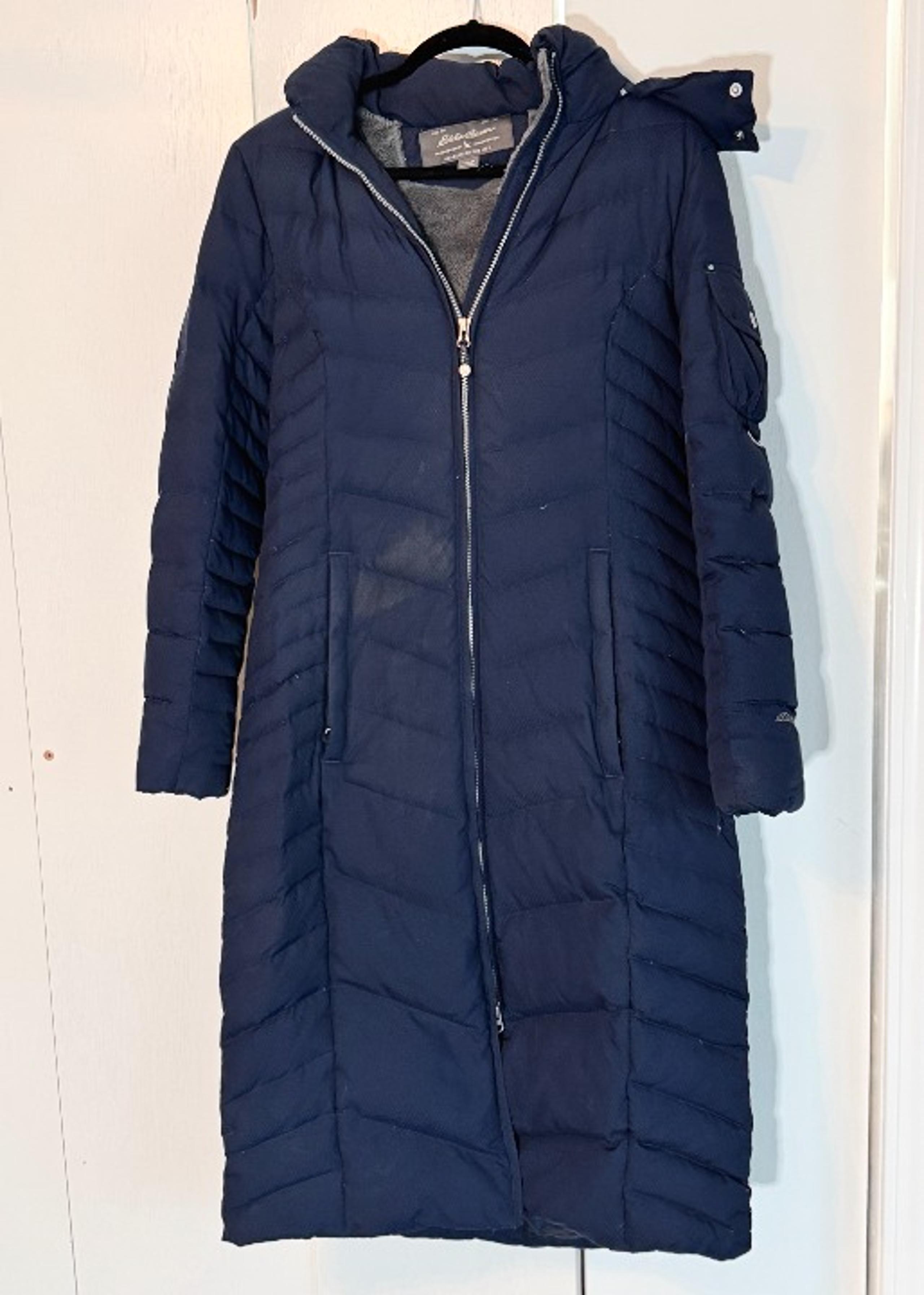 Eddie Bauer Women's Sun Valley Down Duffle Coat in Atlantic