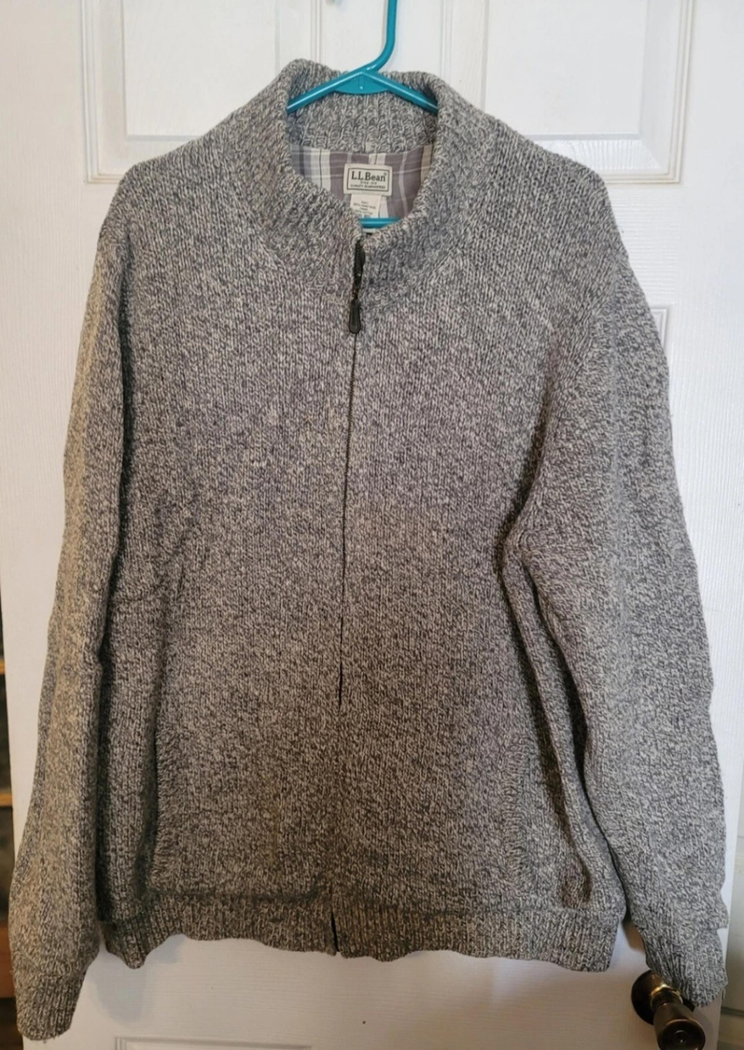 LL Bean Mens Sweater Lined Sz XXL