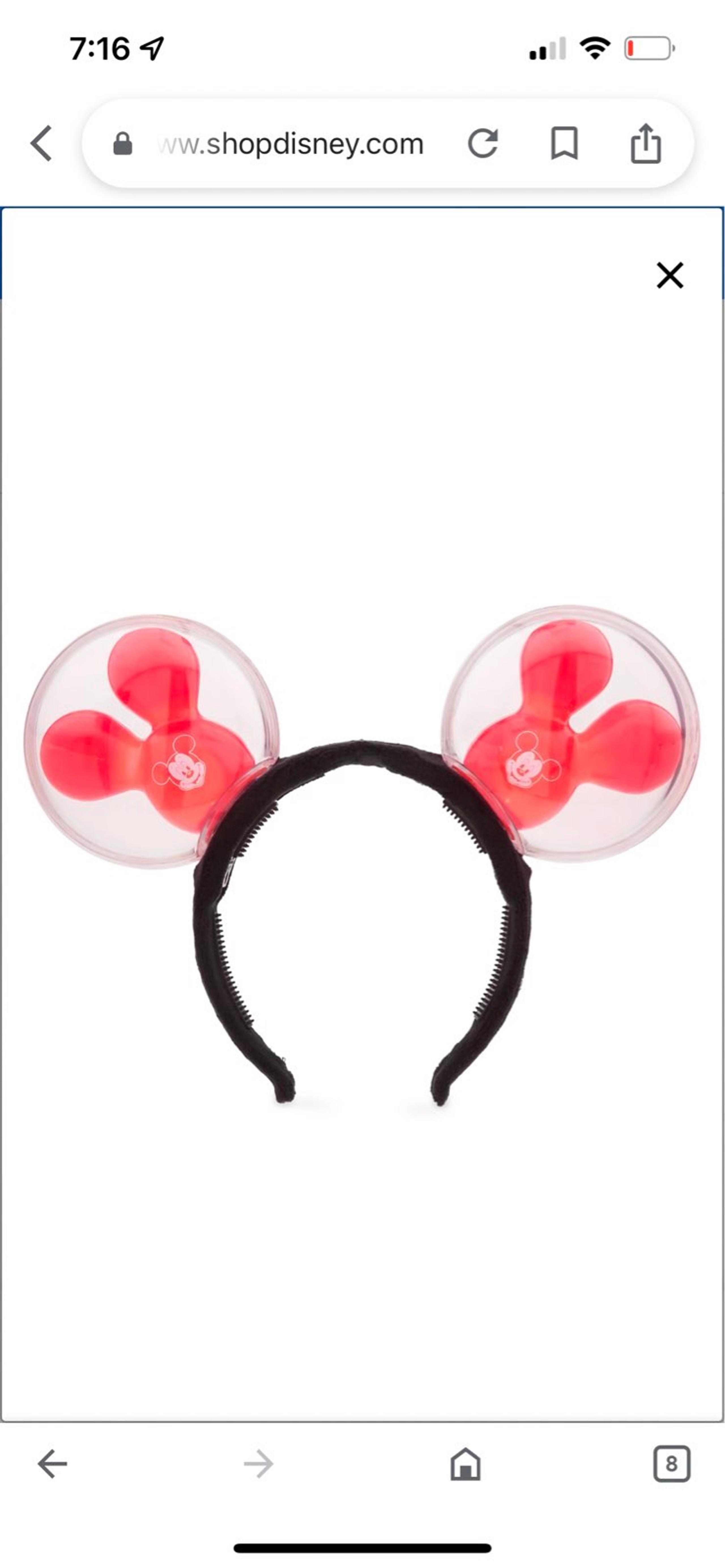 Mickey Mouse Balloon Light-Up Ears Headband