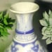 Vintage Chinese Asian Estate Blue White Vase