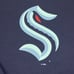 Seattle Kraken Sweatshirt Mens Medium Deep See Blue Hanes Crewneck Front S Logo