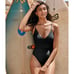 SUMMERSALT The Wave One Piece Solid Black Swim Suit, Size 6