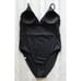 SUMMERSALT The Wave One Piece Solid Black Swim Suit, Size 6