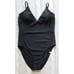 SUMMERSALT The Wave One Piece Solid Black Swim Suit, Size 6