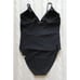 SUMMERSALT The Wave One Piece Solid Black Swim Suit, Size 6