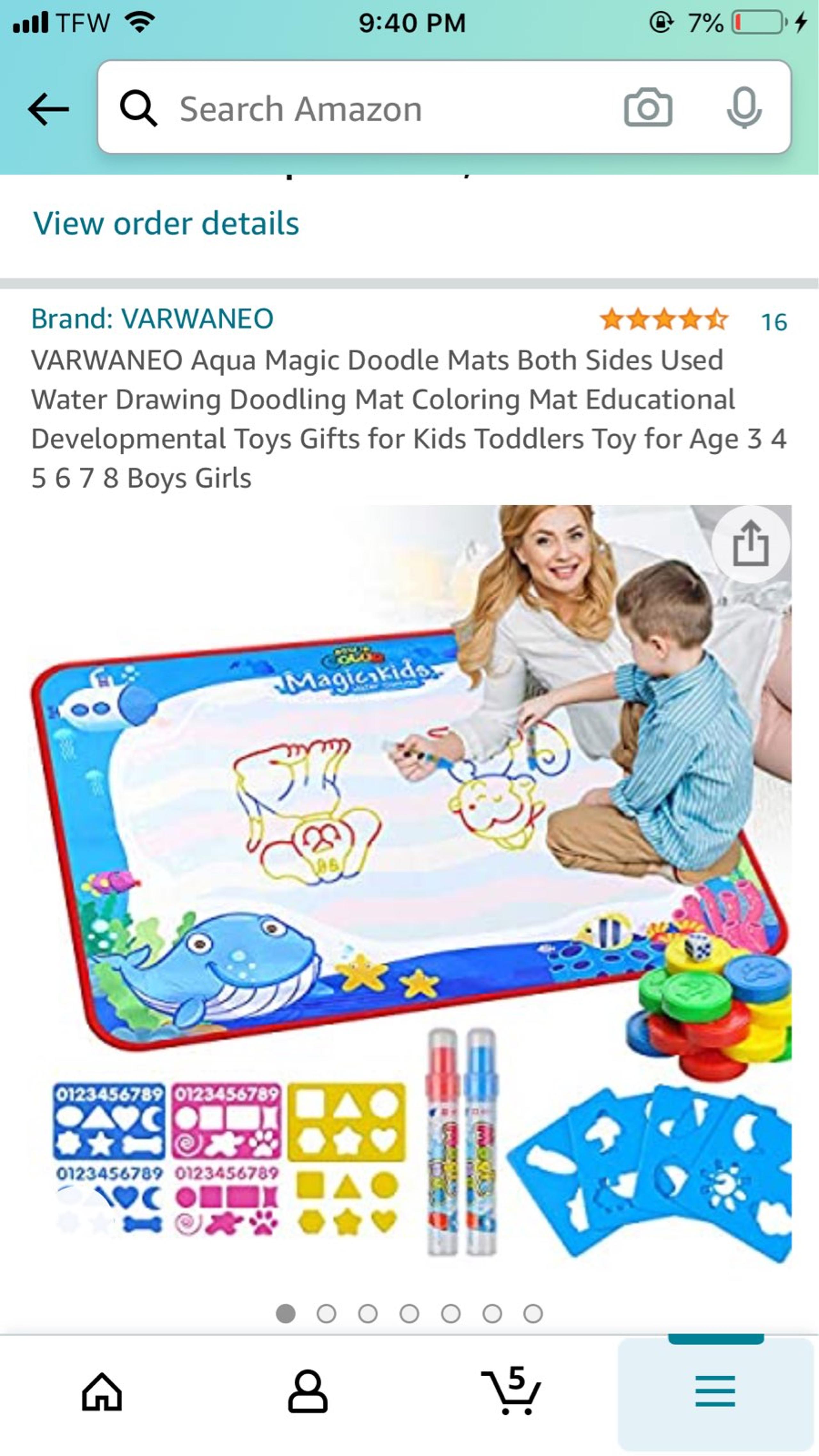 Coloring mat