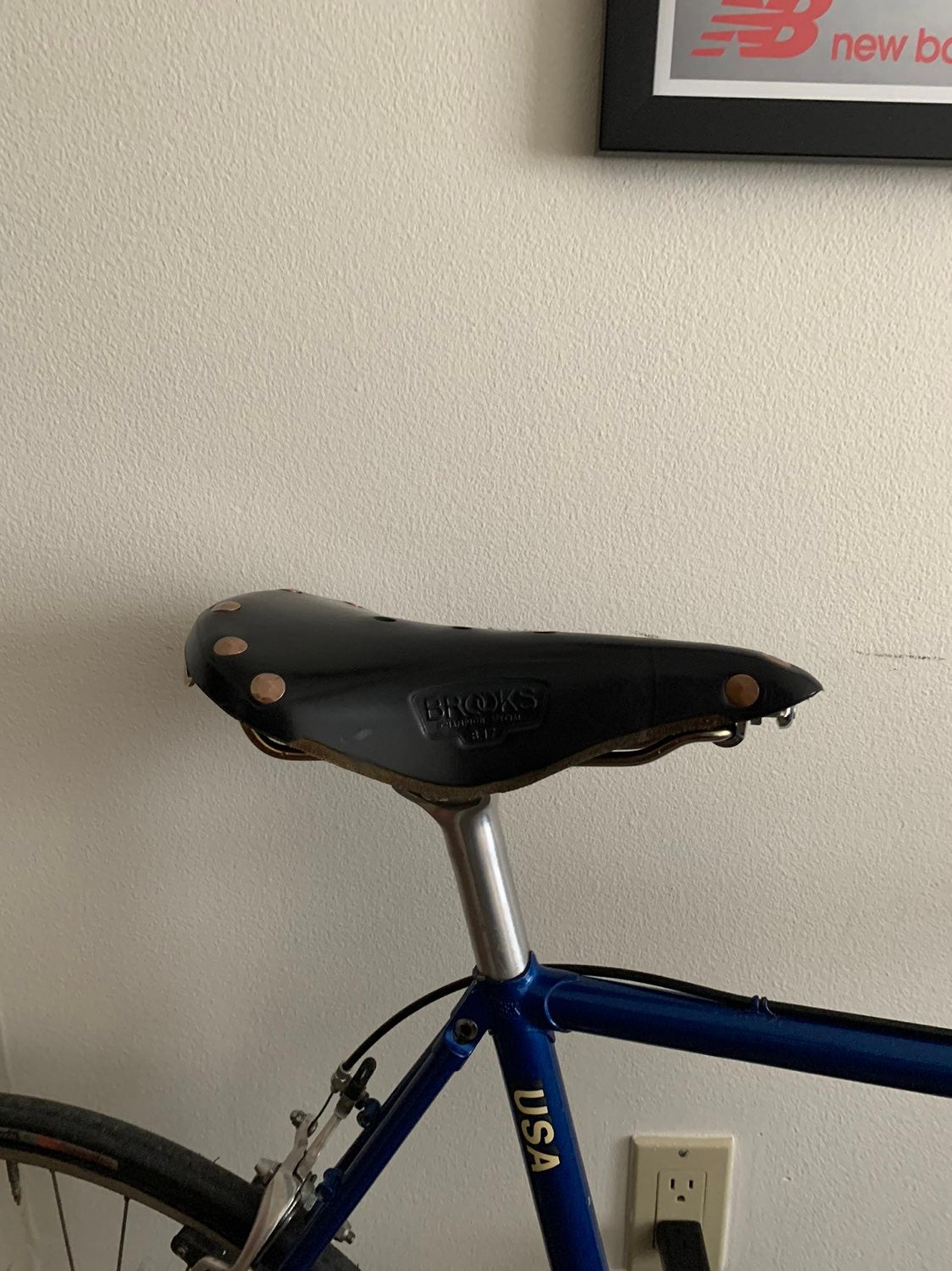 Brooks bike saddle