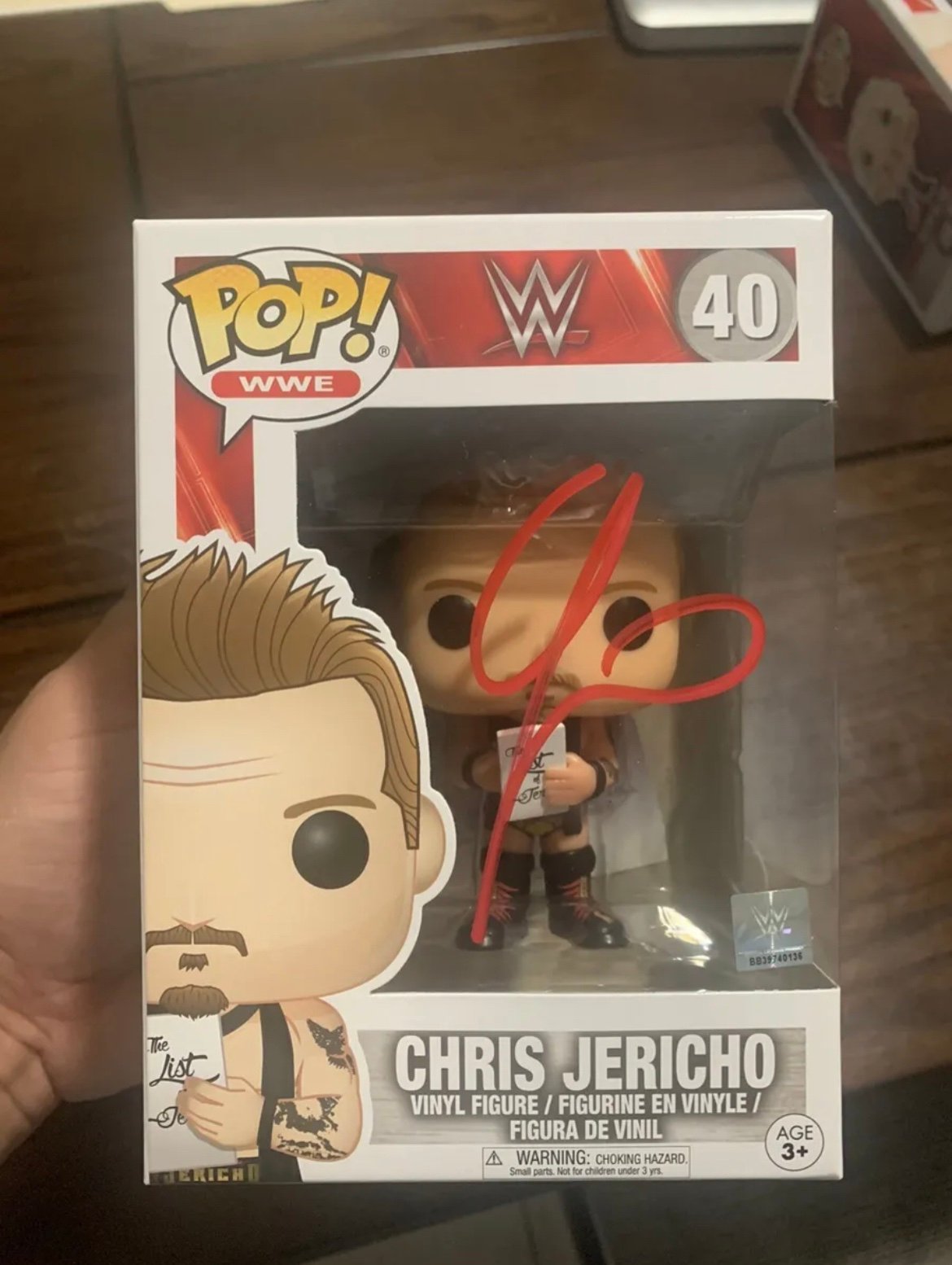 Autographed Chris Jericho Funko Pop