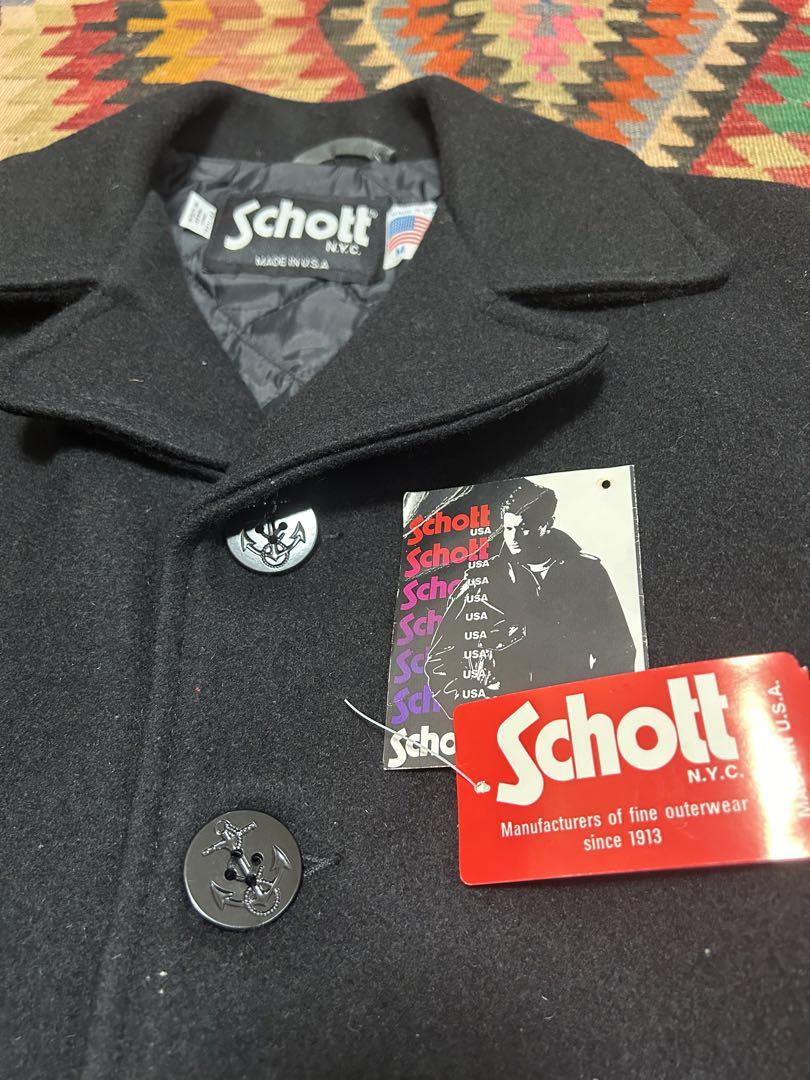 Schott Pea Coat 736A NAV Made in America Single button