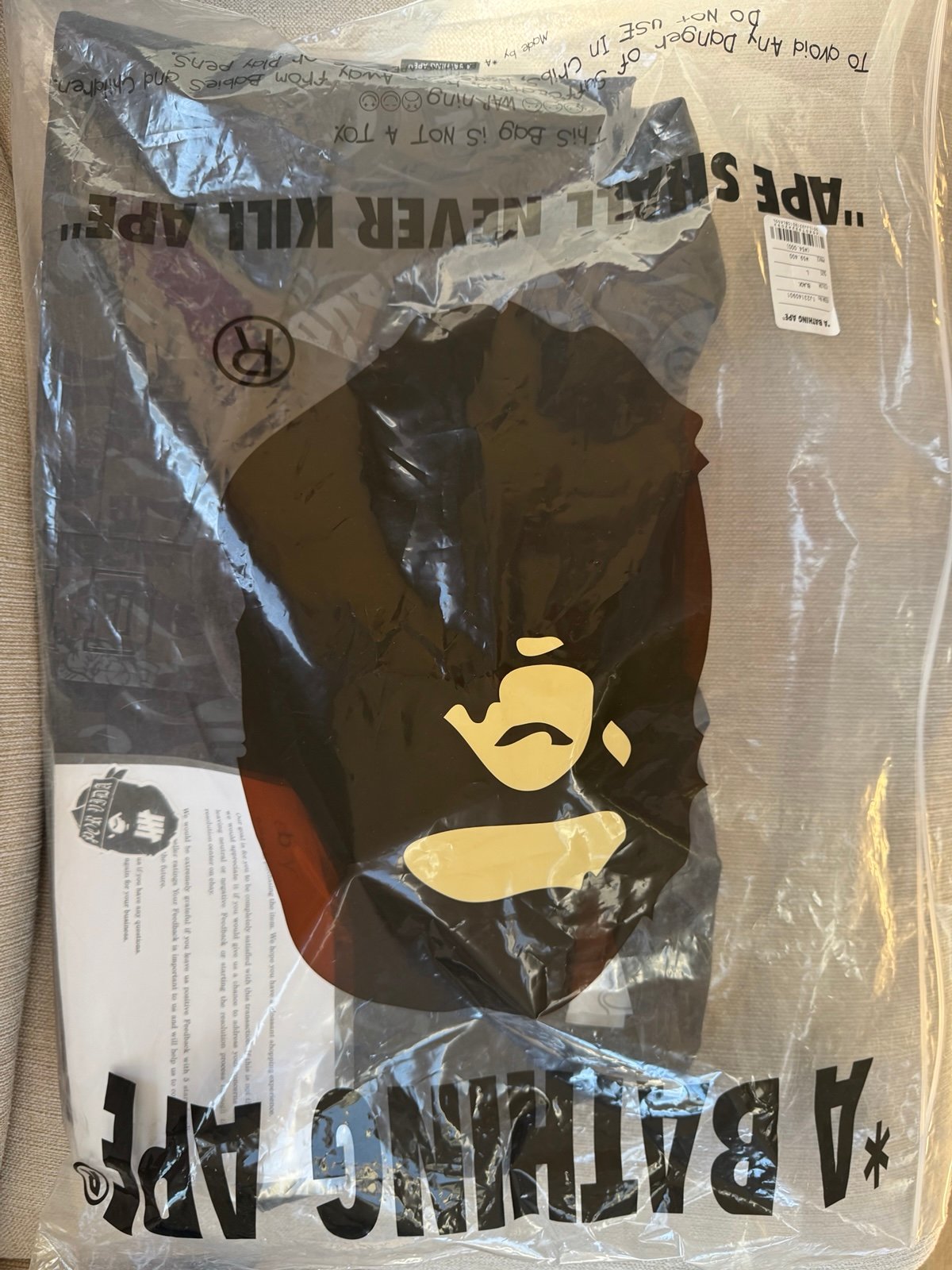 Bape x NEIGHBORHOOD Snowboard Jacket Black 1J23-140-901 Size L BRAND NEW WITH TA