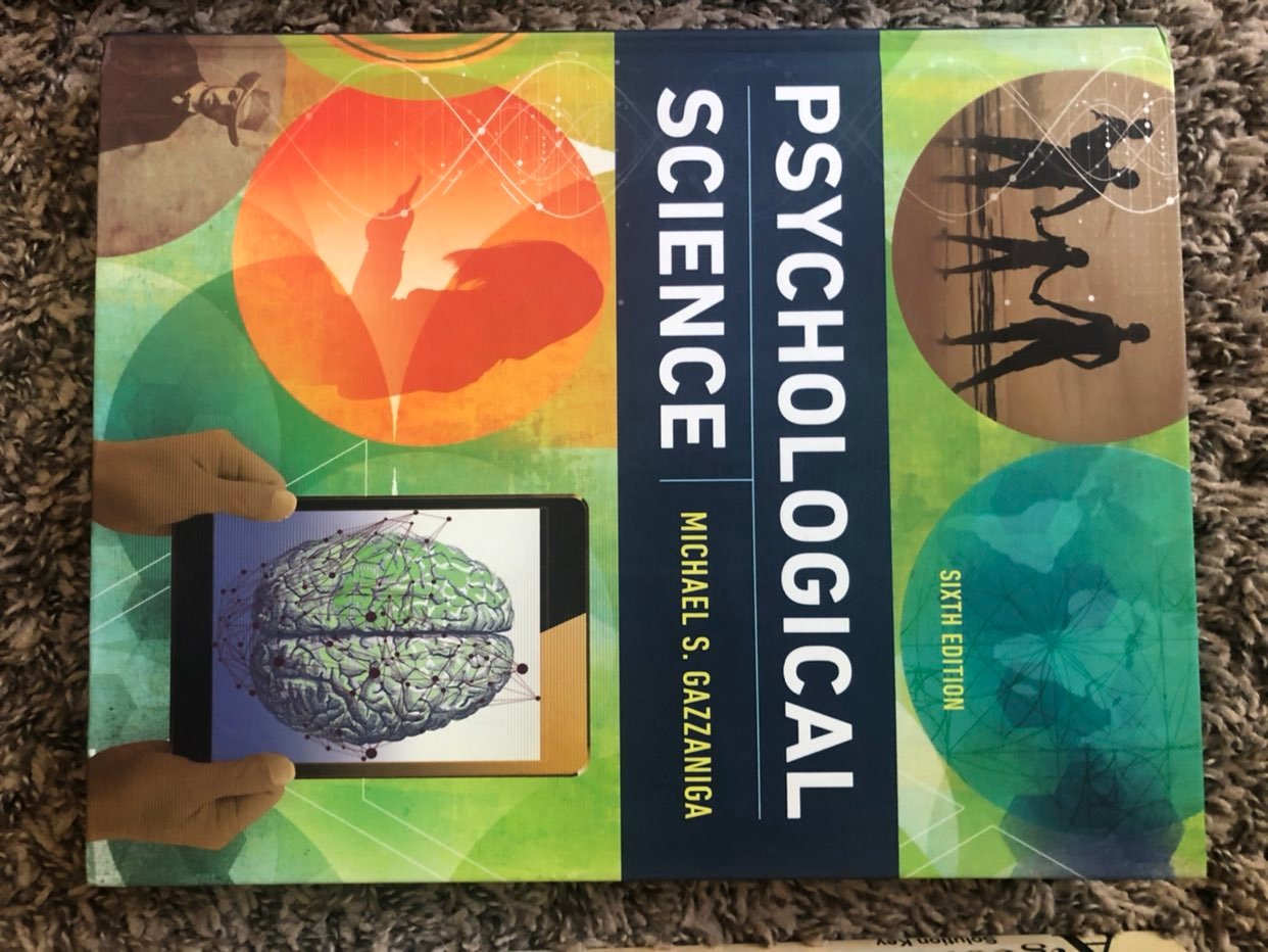 Psychological Science Text Book Gazzaniga 6th Edition