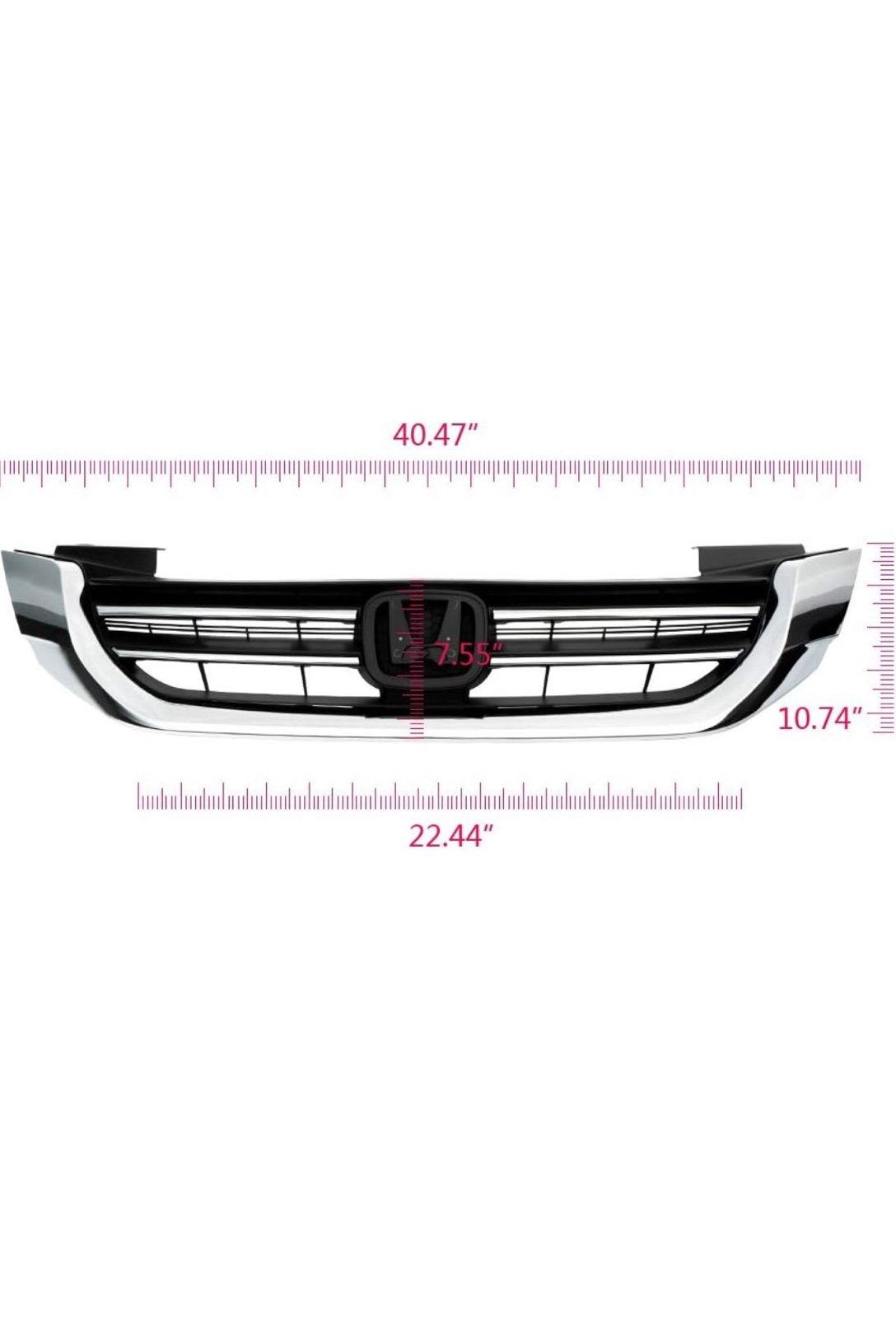 Front Upper Bumper Grille, Honda Accord 2013-2015