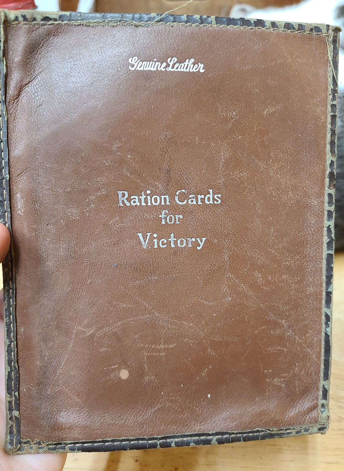 A rare ration card holder